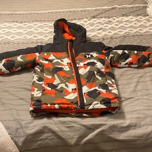 Hurley Orange Camo Coat